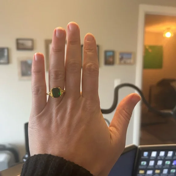 LUCK - ZIRCONIA RING IN GOLD - Picture 3 of 3